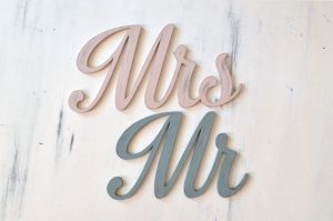 Litere mdf - Mr &Mrs