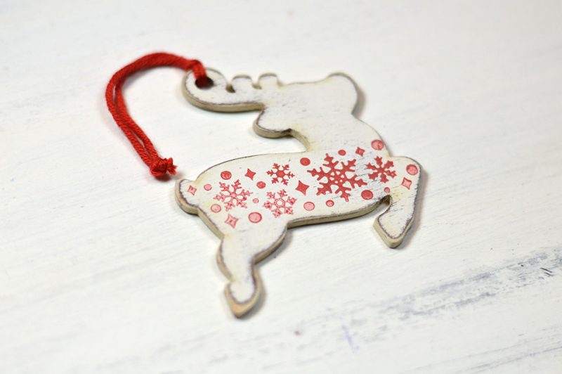 Ornament de brad- Santa's Reindeer