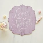 Tablita decorativa pictata manual- Love is sweet!