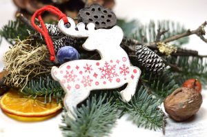 Ornament de brad- Santa's Reindeer