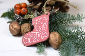 Ornament de brad-Holly, jolly Christmas