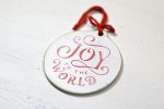 Ornament de brad-Joy to the world