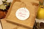 Ornament de brad personalizat- Our first Christmas Married