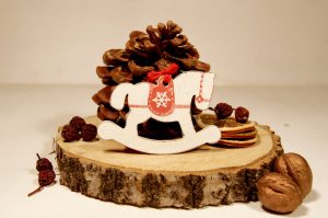 Ornament de brad personalizat - Rocking horse