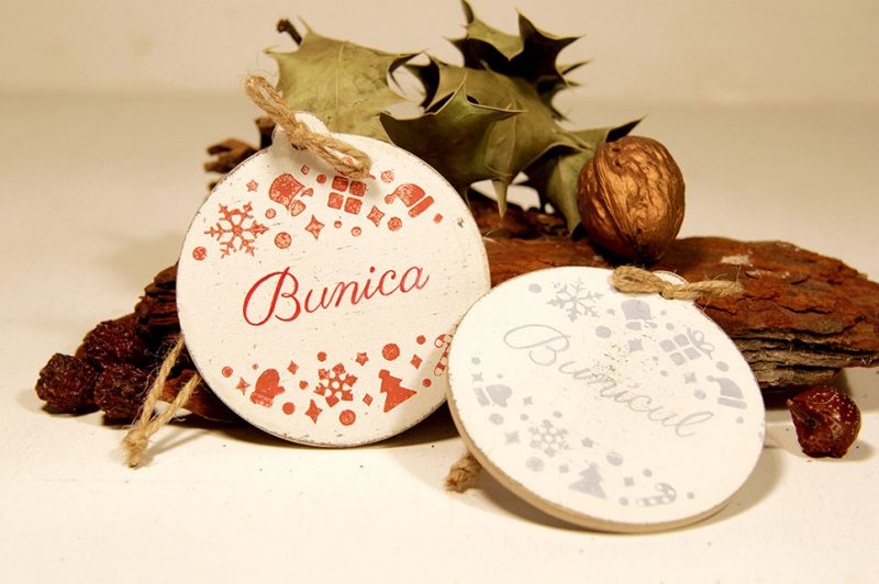 Set doua ornamente personalizate - Bunica si Bunicul 2