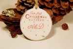 Ornament de brad personalizat- Our first Christmas Married