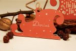 Ornament de brad personalizat - Santa's sleigh