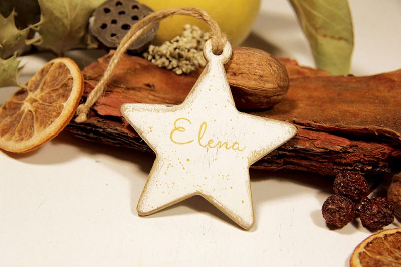 Ornament de brad personalizat -Little star