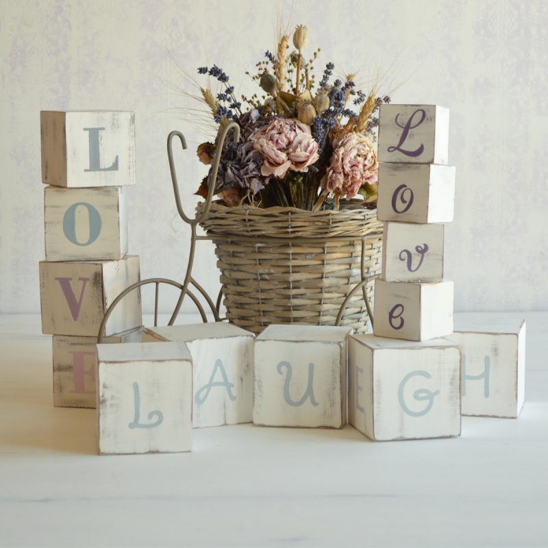 Cuburi decorative - Live Laugh Love