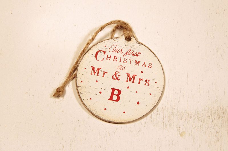Ornament de brad personalizat- Our first Christmas as Mr&Mrs