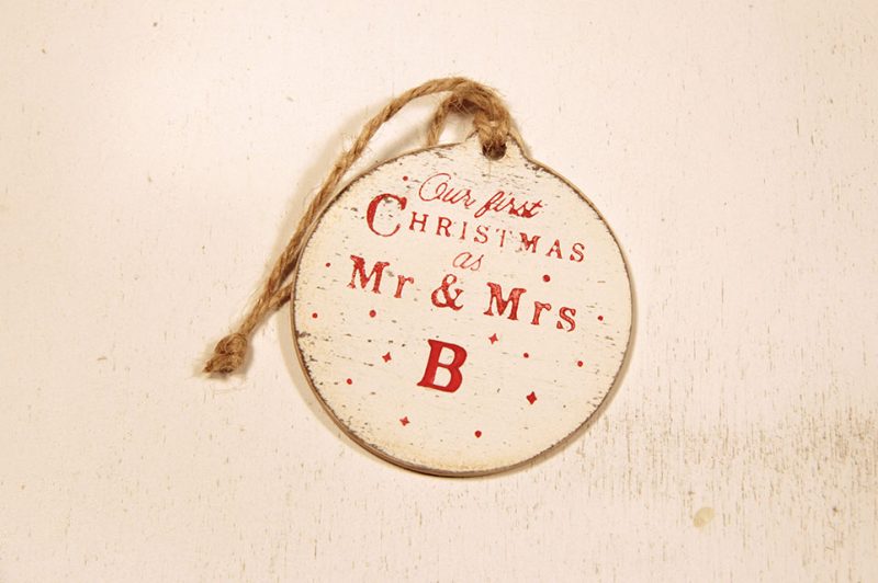 Ornament de brad personalizat- Our first Christmas as Mr&Mrs