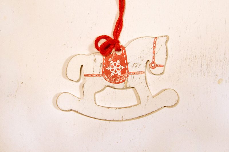 Ornament de brad personalizat - Rocking horse