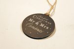 Ornament de brad personalizat- Our first Christmas as Mr&Mrs - black&white