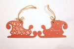 Ornament de brad personalizat - Santa's sleigh
