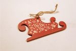 Ornament de brad personalizat - Santa's sleigh