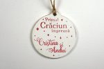 Ornament de brad personalizat-Primul Craciun impreuna