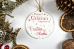 Ornament de brad personalizat-Primul Craciun impreuna