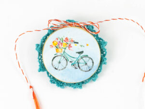Brotisor Chic&Shabby - Bicicleta lalele