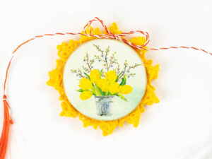 Brotisor Chic&Shabby - Lalele galbene