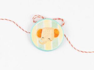 Broțișor – Broșă Mărțișor – Elefănțelul vesel