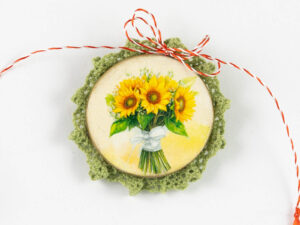 Broțișor – Broșă Mărțișor – Floarea soarelui