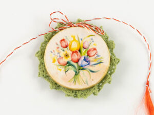 Broțișor – Broșă Mărțișor – Buchet Lalele