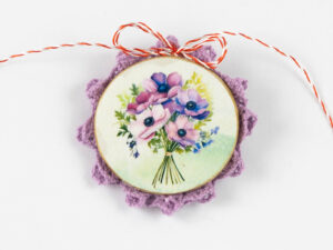 Broțișor – Broșă Mărțișor – Anemone