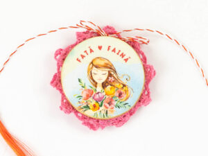 Broșă-mărțișor - Broțișor - Fată faină