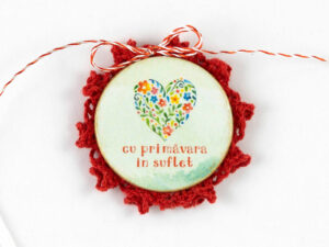 Broșă-mărțișor - Broțișor - Cu primăvara în suflet*